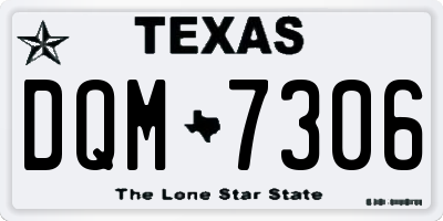 TX license plate DQM7306