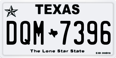 TX license plate DQM7396