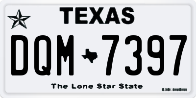 TX license plate DQM7397