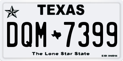 TX license plate DQM7399