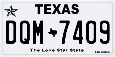 TX license plate DQM7409