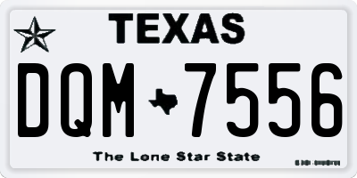 TX license plate DQM7556