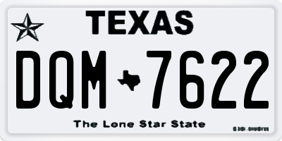 TX license plate DQM7622
