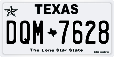 TX license plate DQM7628