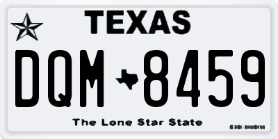 TX license plate DQM8459