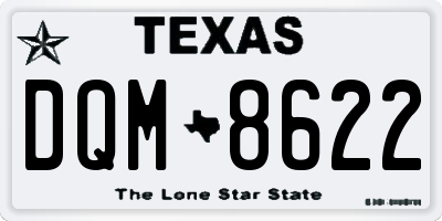 TX license plate DQM8622