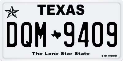 TX license plate DQM9409