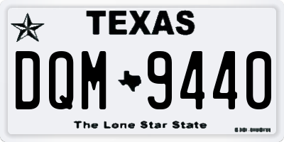 TX license plate DQM9440