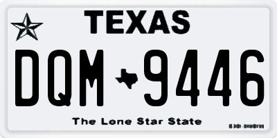 TX license plate DQM9446