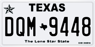 TX license plate DQM9448
