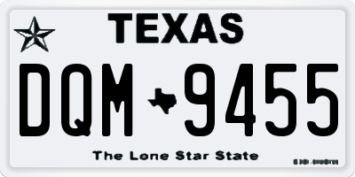 TX license plate DQM9455