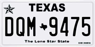 TX license plate DQM9475