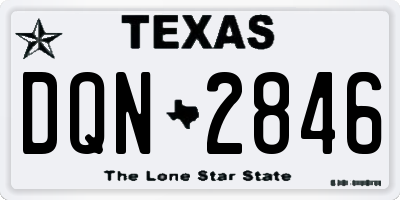 TX license plate DQN2846