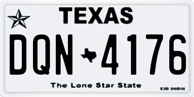TX license plate DQN4176