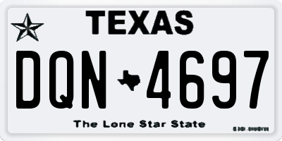 TX license plate DQN4697