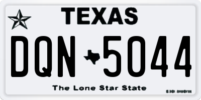 TX license plate DQN5044