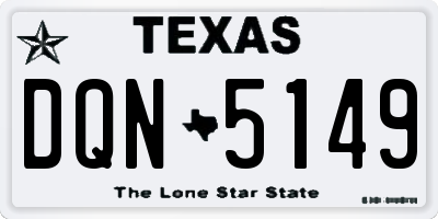 TX license plate DQN5149