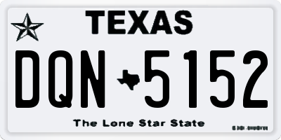 TX license plate DQN5152