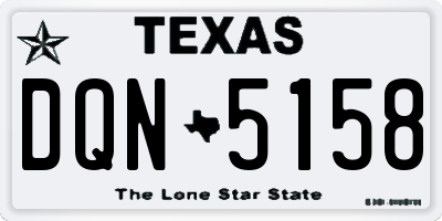 TX license plate DQN5158