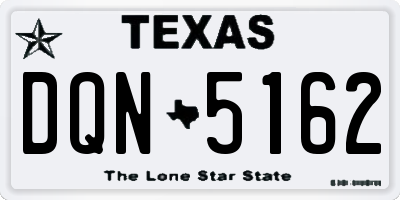 TX license plate DQN5162