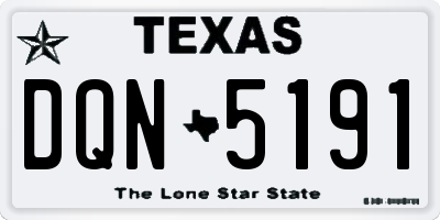 TX license plate DQN5191