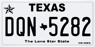 TX license plate DQN5282