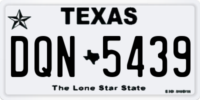 TX license plate DQN5439