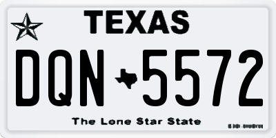 TX license plate DQN5572