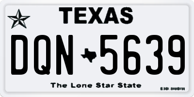 TX license plate DQN5639
