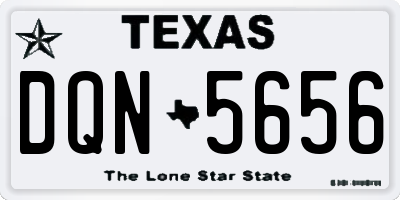 TX license plate DQN5656