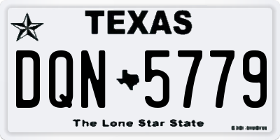 TX license plate DQN5779