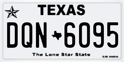 TX license plate DQN6095