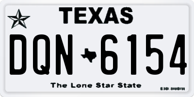 TX license plate DQN6154