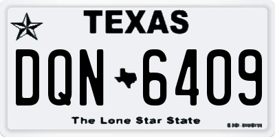 TX license plate DQN6409