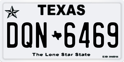 TX license plate DQN6469