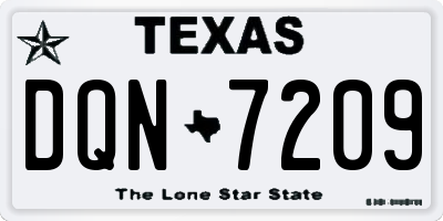 TX license plate DQN7209
