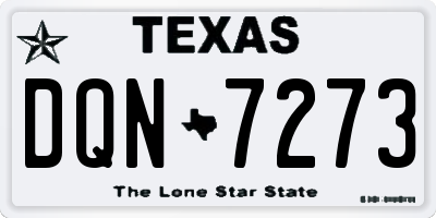 TX license plate DQN7273
