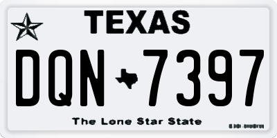 TX license plate DQN7397