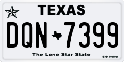 TX license plate DQN7399