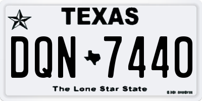 TX license plate DQN7440