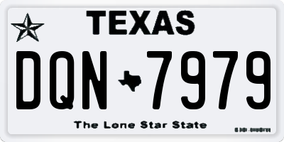 TX license plate DQN7979