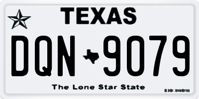 TX license plate DQN9079