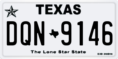 TX license plate DQN9146
