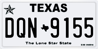 TX license plate DQN9155