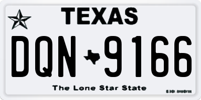 TX license plate DQN9166