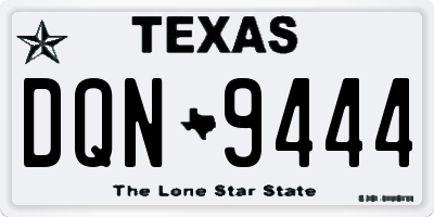 TX license plate DQN9444