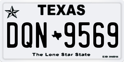 TX license plate DQN9569