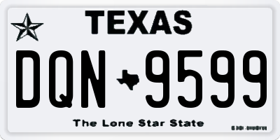 TX license plate DQN9599