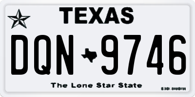 TX license plate DQN9746