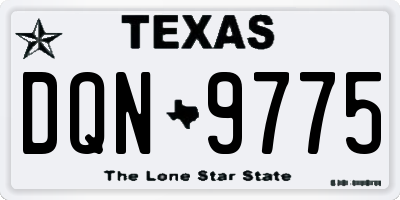 TX license plate DQN9775
